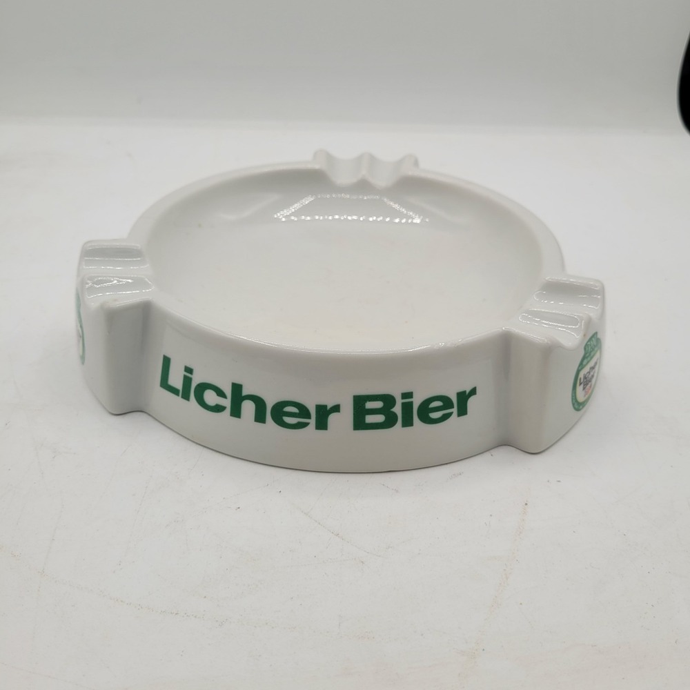 Licher‎ Bier 8'' Ceramic Ashtray [Vintage] - German Beer